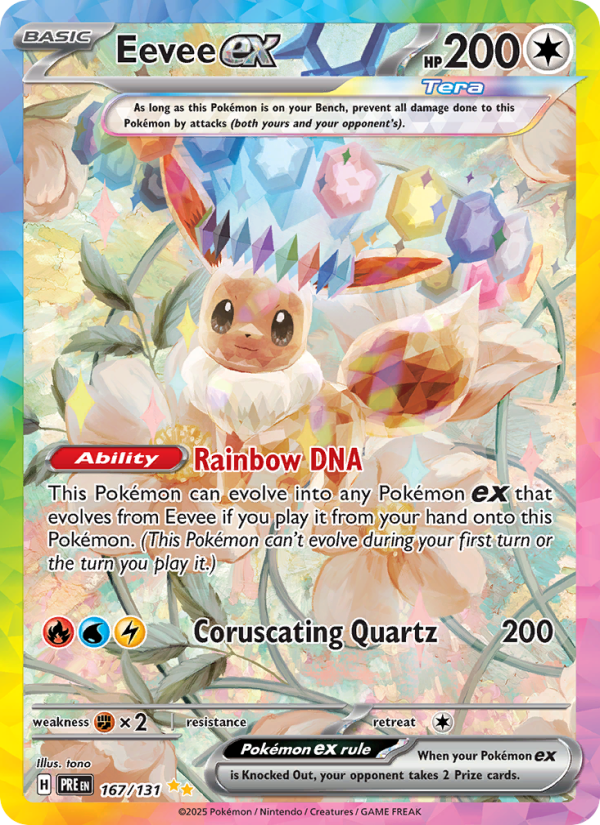 Eevee ex (167/131) Reverse Holo card image