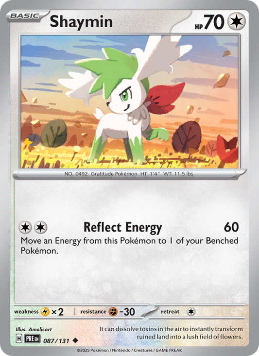 Shaymin (087/131) Reverse Holo card image