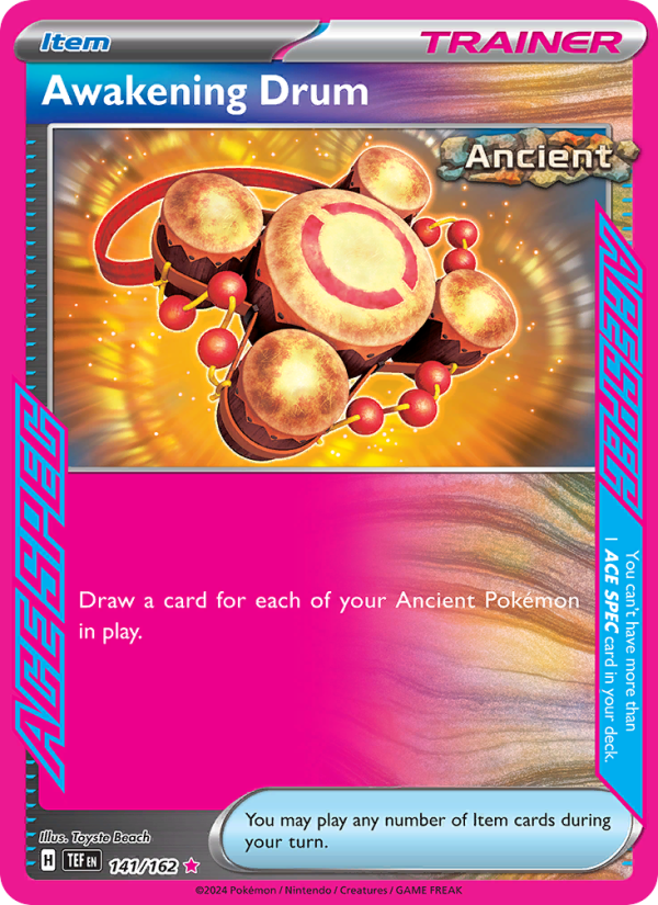 Awakening Drum (141/162) Holographic card image