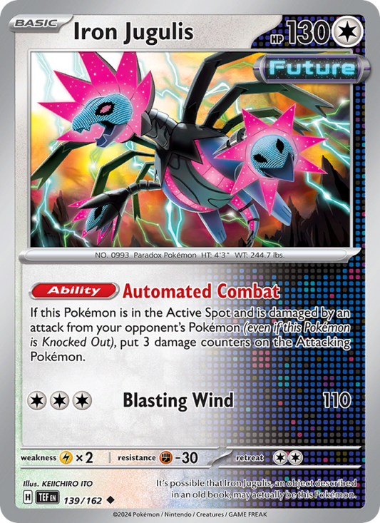 Iron Jugulis (139/162) Reverse Holo card image