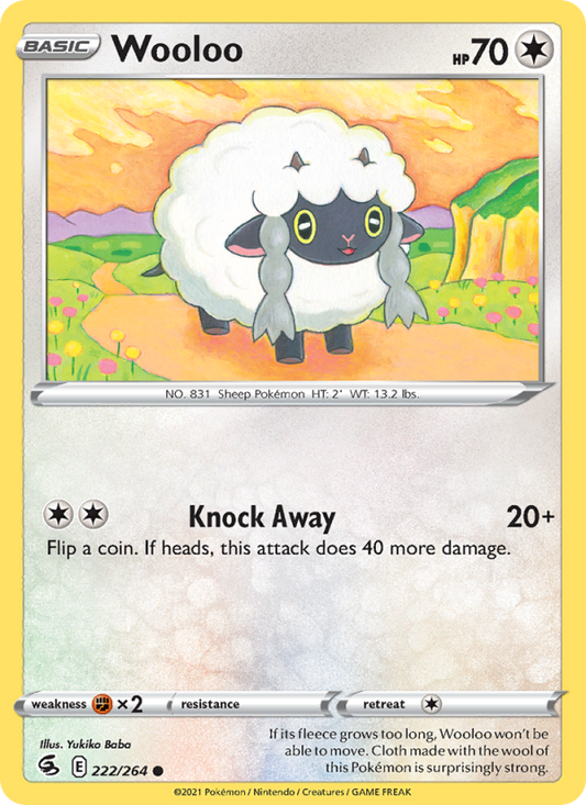 Wooloo (222/264) Reverse Holo card image