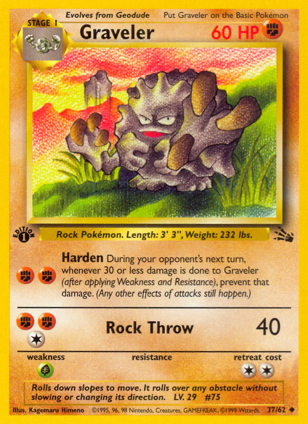 Graveler (037/62) Reverse Holo card image