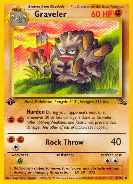 Graveler (037/62) Reverse Holo card image