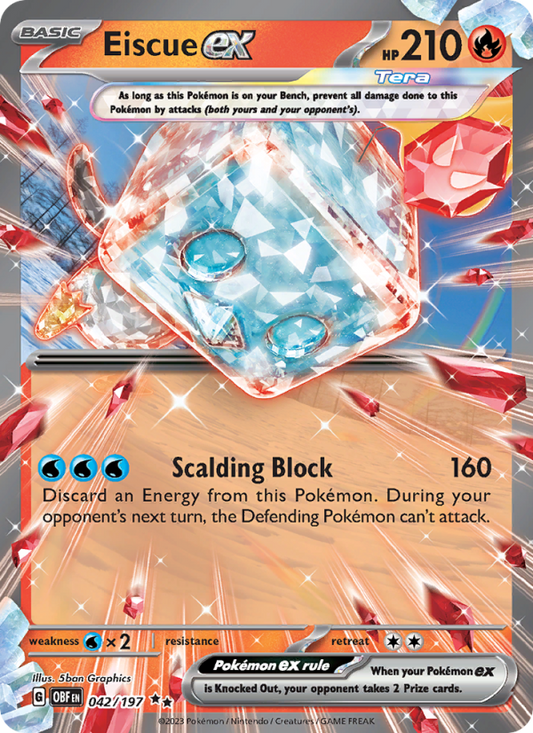 Eiscue ex (042/197) Holographic card image