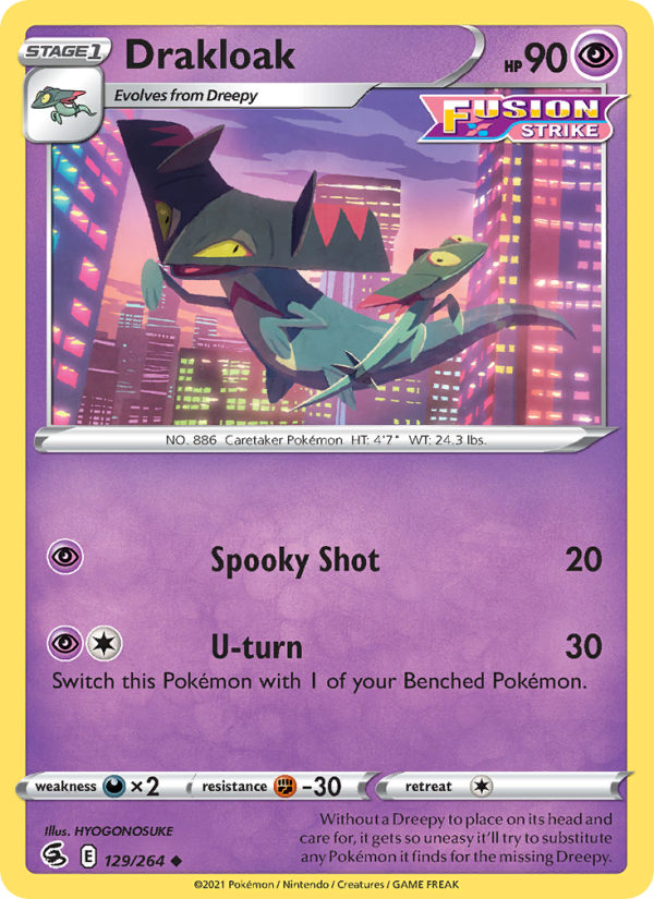 Drakloak (129/264) Reverse Holo card image