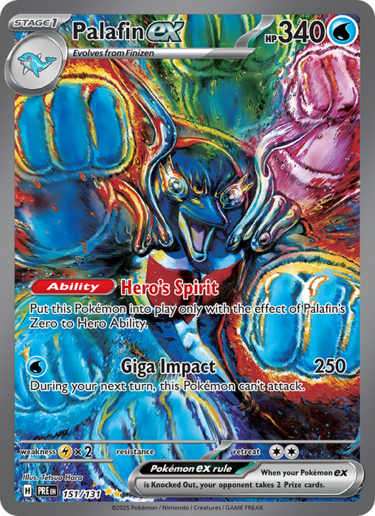 Palafin ex (151/131) Reverse Holo card image