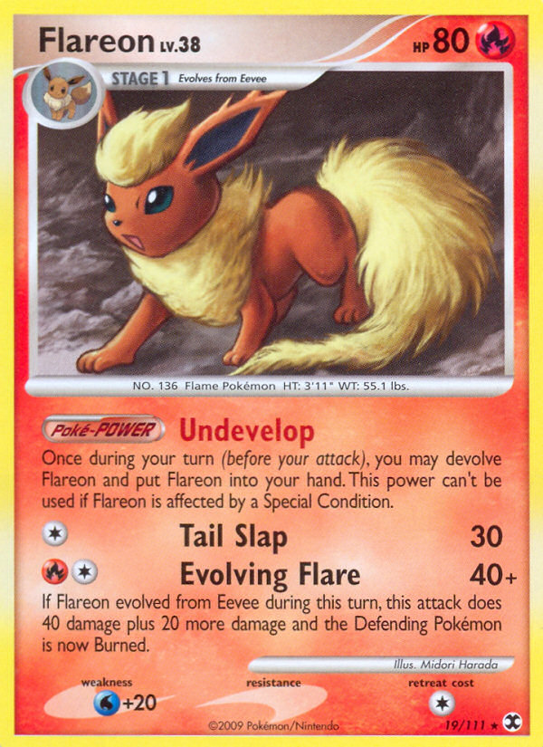 Flareon (019/111) Reverse Holo card image