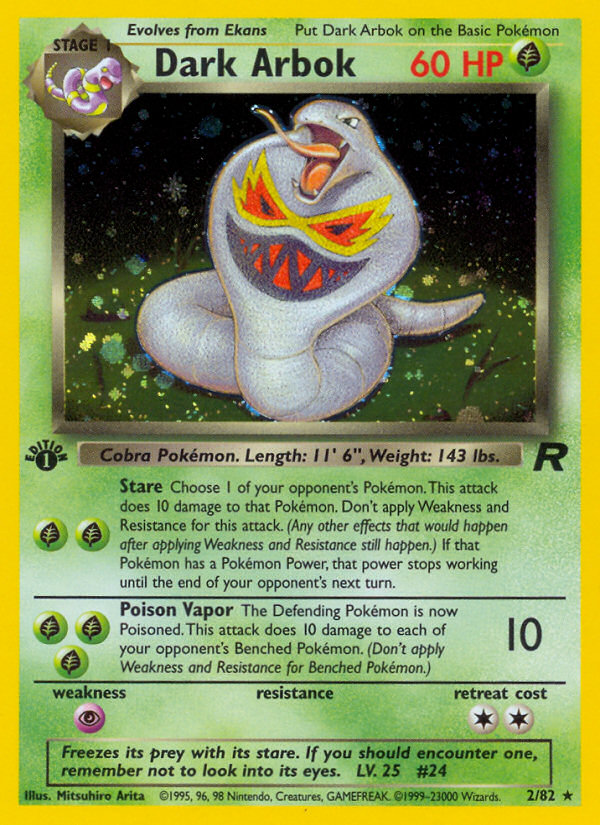 Dark Arbok (002/82) Reverse Holo card image