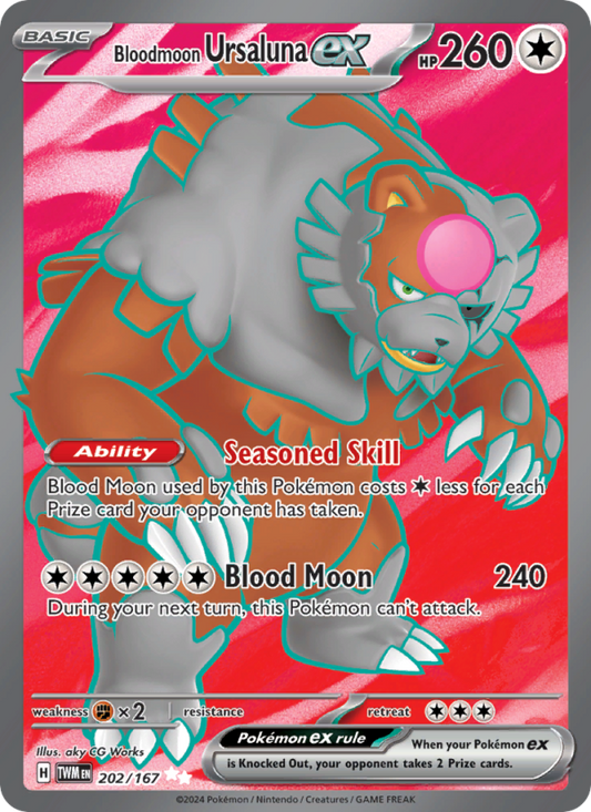 Bloodmoon Ursaluna ex (202/167) Holographic card image