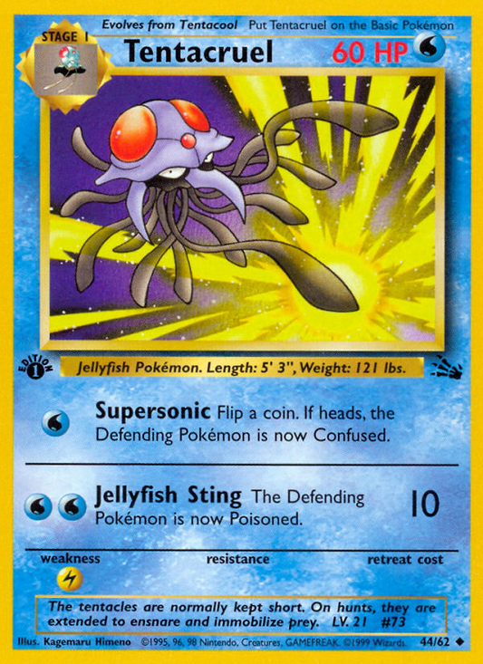 Tentacruel (044/62) Reverse Holo card image