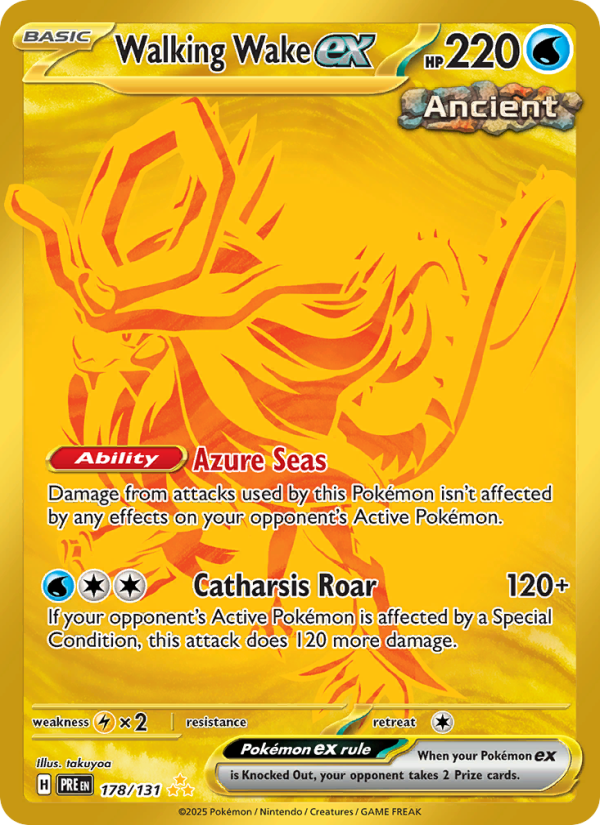 Walking Wake ex (178/131) Reverse Holo card image