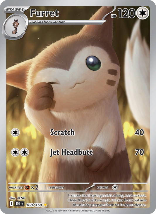 Furret (168/159) Reverse Holo card image