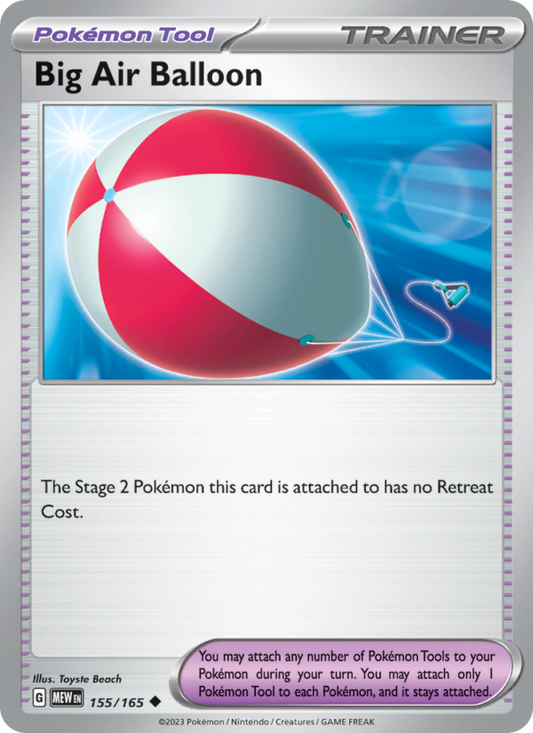Big Air Balloon (155/165) Reverse Holo card image