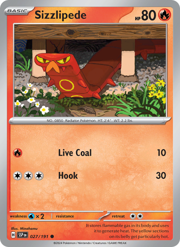 Sizzlipede (027/191) Reverse Holo card image