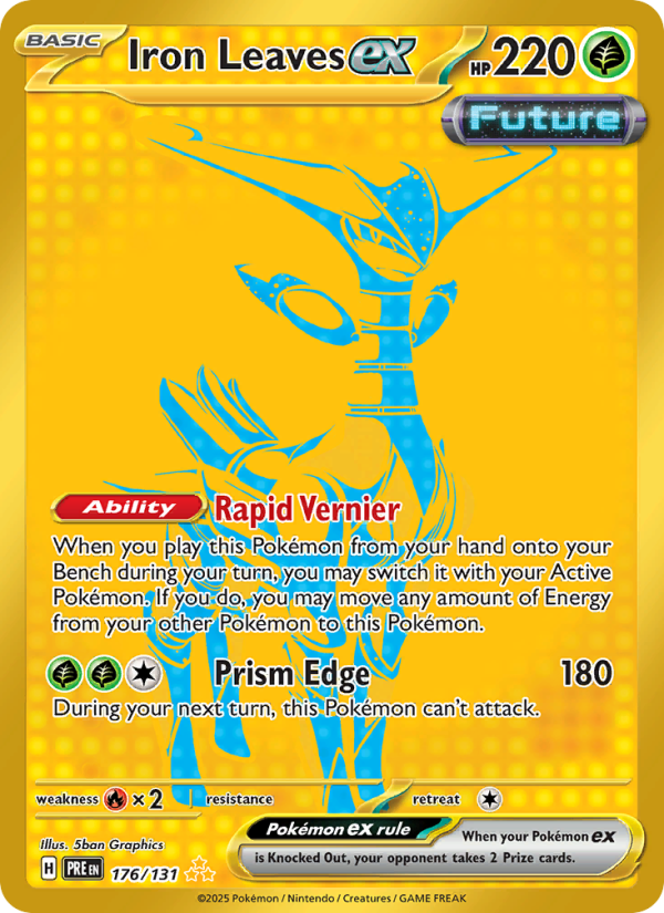 Iron Leaves ex (176/131) Reverse Holo card image