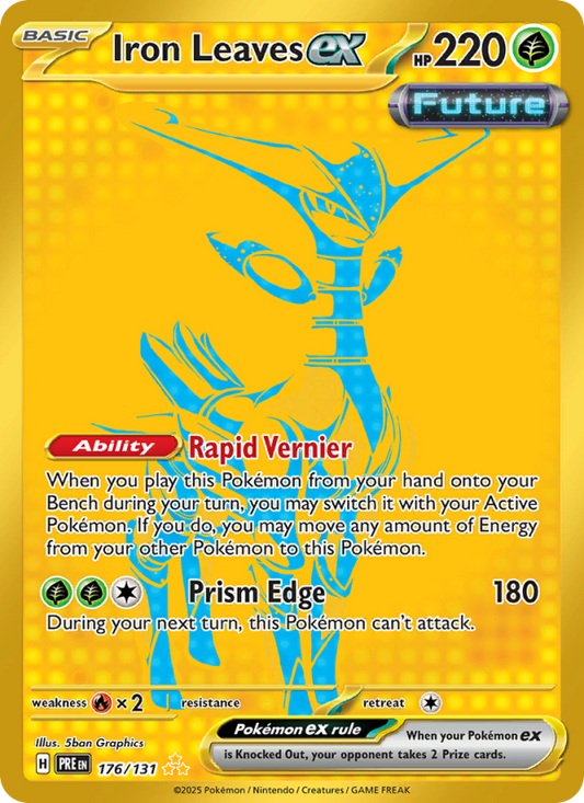 Iron Leaves ex (176/131) Reverse Holo card image