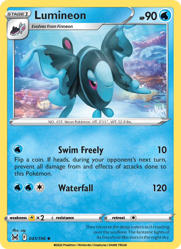 Lumineon (041/196) Reverse Holo card image
