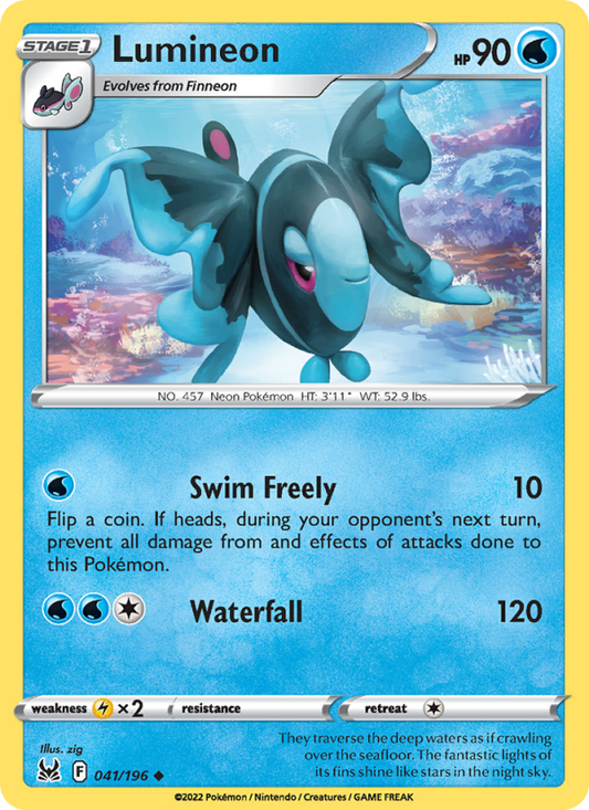Lumineon (041/196) Reverse Holo card image