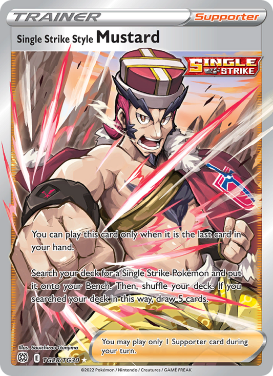 Single Strike Style Mustard (TG28/172) Holographic card image