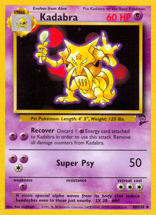 Kadabra (046/130) Reverse Holo card image