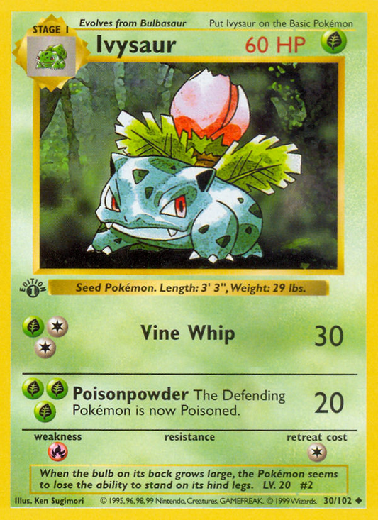 Ivysaur (030/102) Reverse Holo card image