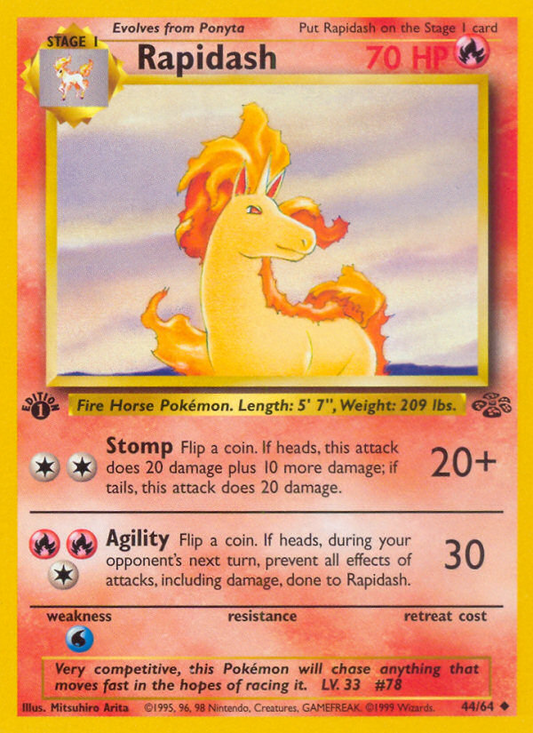 Rapidash (044/64) Reverse Holo card image