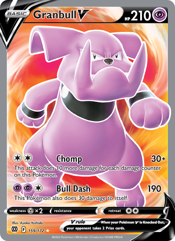 Granbull V (159/172) Holographic card image