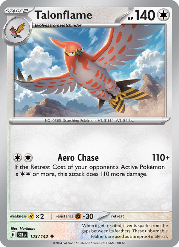 Talonflame (123/142) Reverse Holo card image