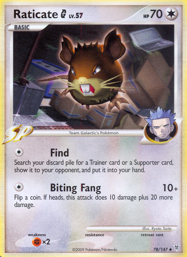 Raticate G (078/147) Reverse Holo card image