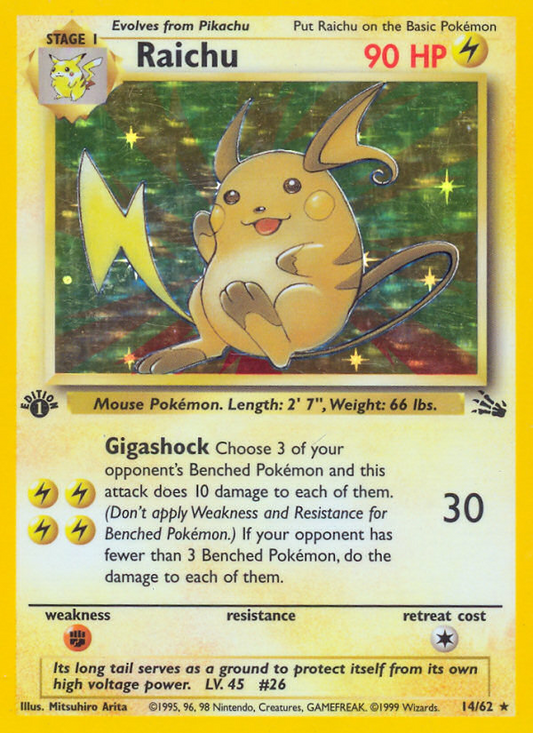Raichu (014/62) Reverse Holo card image