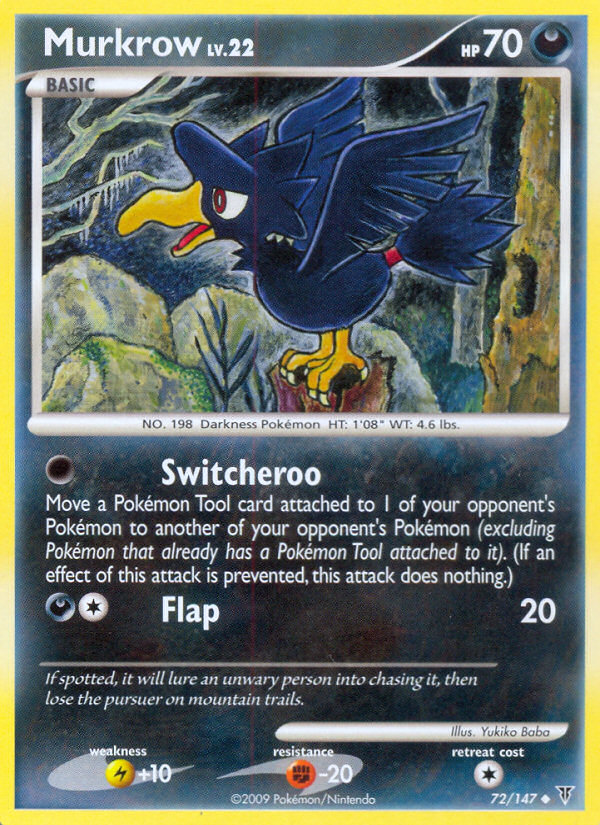 Murkrow (072/147) Reverse Holo card image