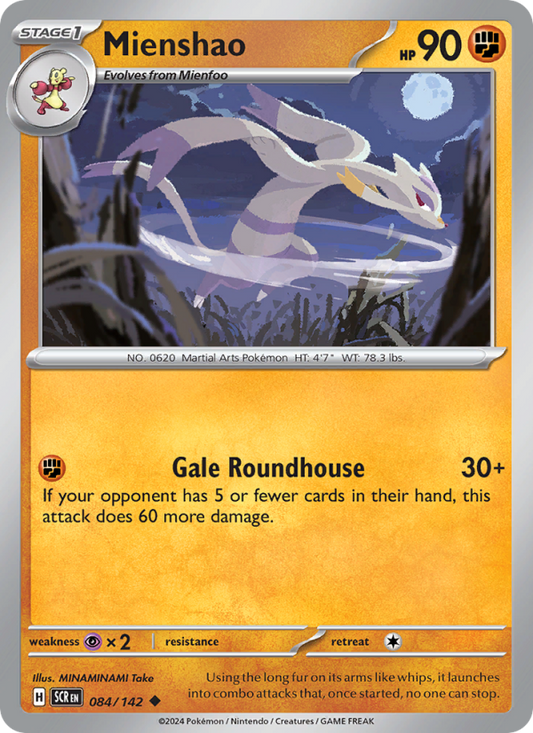 Mienshao (084/142) Reverse Holo card image