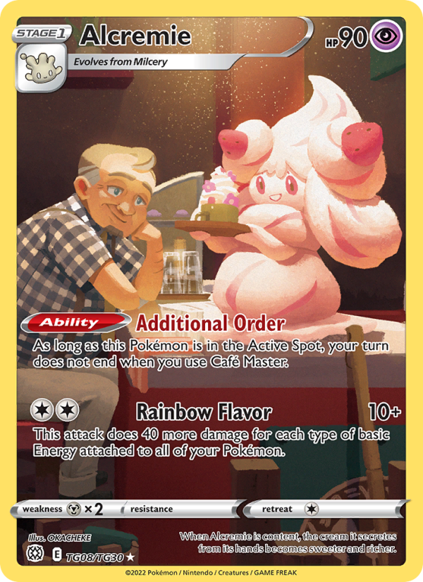 Alcremie (TG08/172) Holographic card image