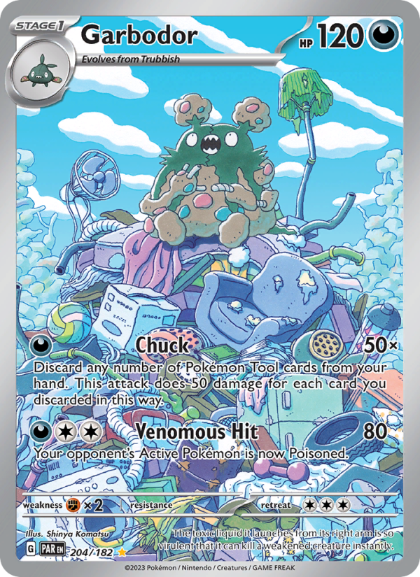 Garbodor (204/182) Holographic card image