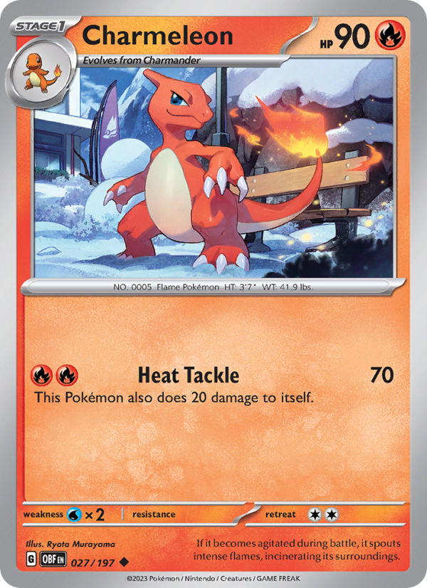 Charmeleon (027/197) Reverse Holo card image
