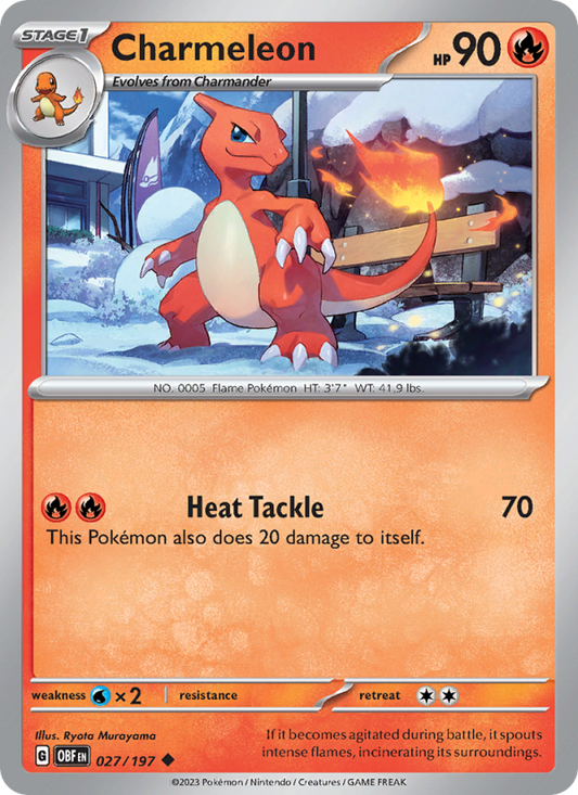 Charmeleon (027/197) Reverse Holo card image