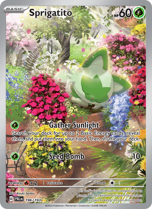 Sprigatito (196/193) Holographic card image