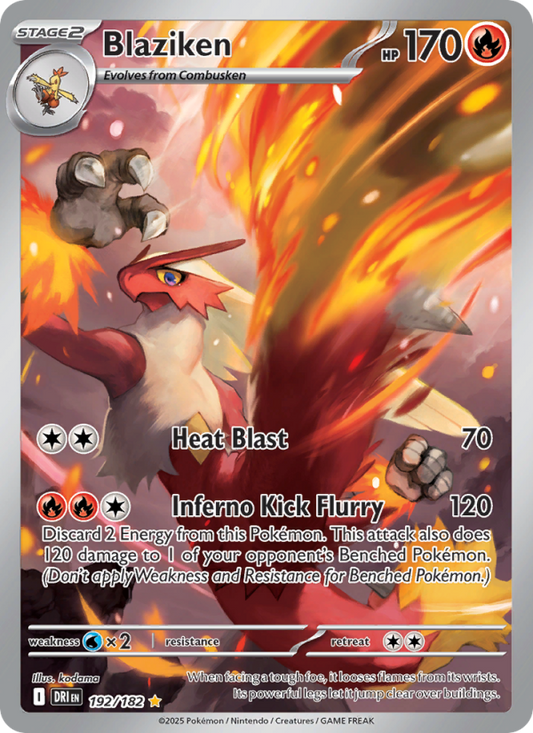 Blaziken (192/182) Reverse Holo card image