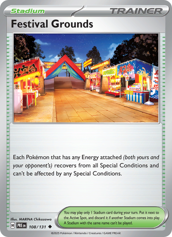 Festival Grounds (108/131) Reverse Holo card image