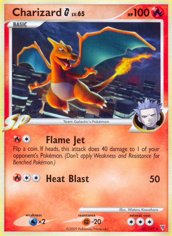 Charizard G (020/147) Reverse Holo card image