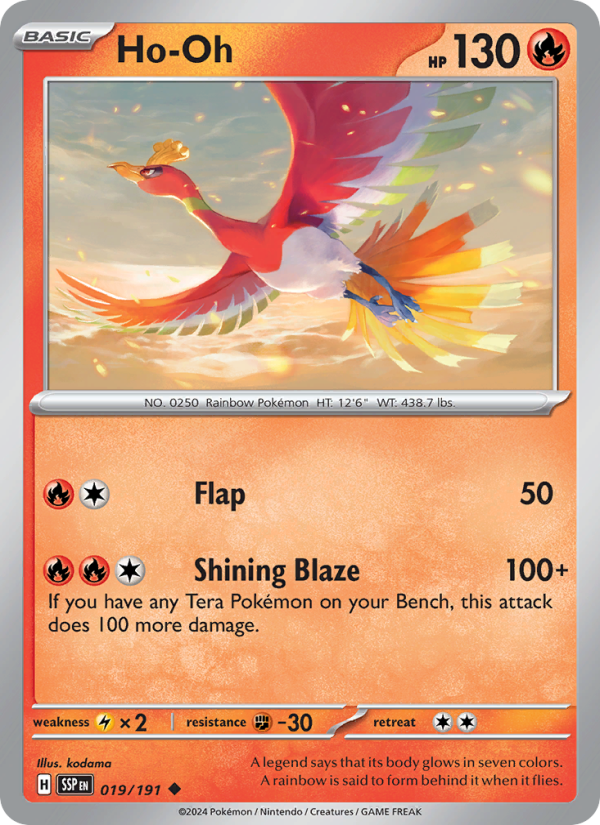 Ho-Oh (019/191) Reverse Holo card image