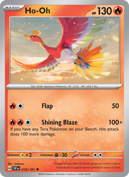 Ho-Oh (019/191) Reverse Holo card image