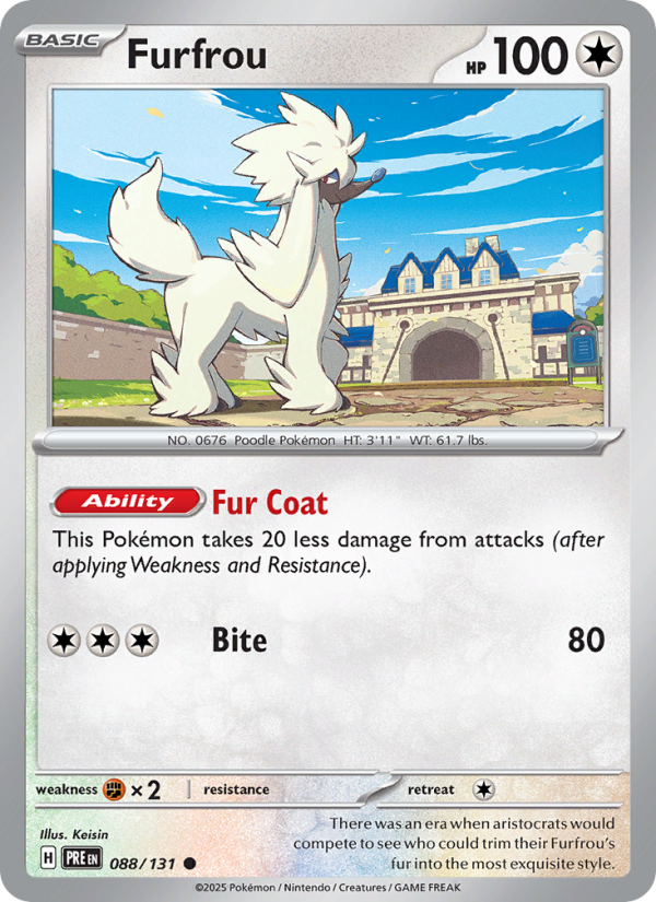 Furfrou (088/131) Reverse Holo card image
