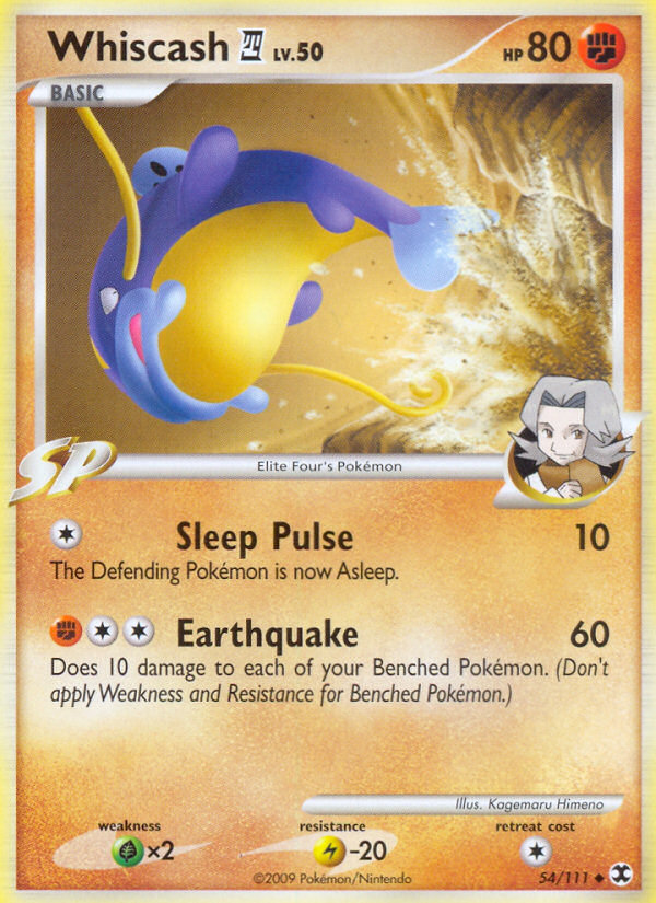 Whiscash 4 (054/111) Reverse Holo card image