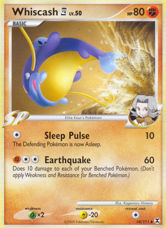 Whiscash 4 (054/111) Reverse Holo card image