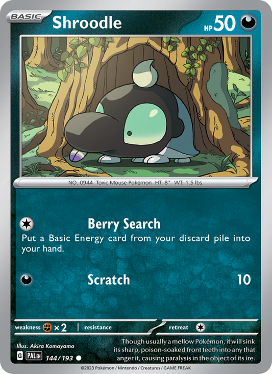 Shroodle (144/193) Reverse Holo card image