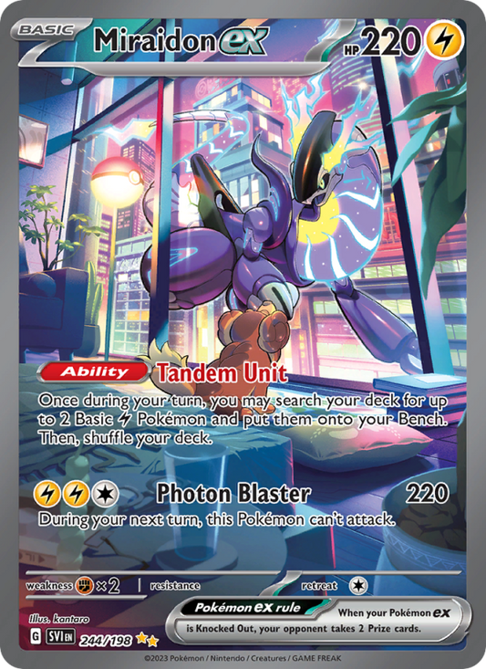 Miraidon ex (244/198) Holographic card image