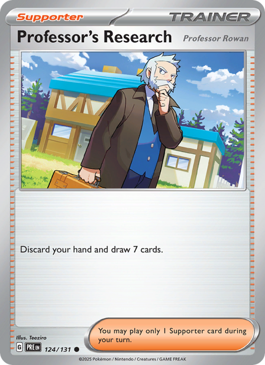 Professor's Research (124/131) Reverse Holo card image
