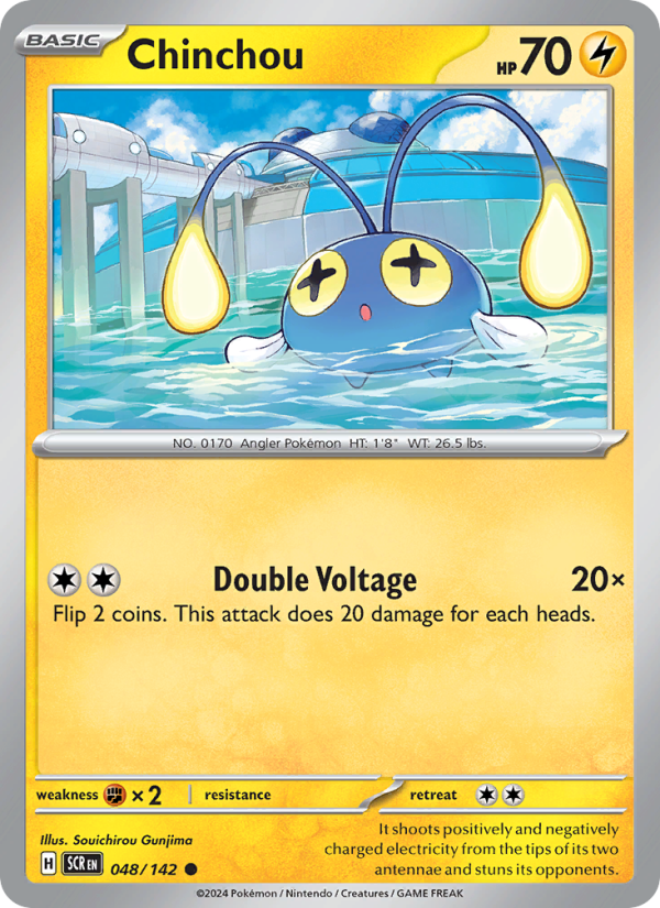 Chinchou (048/142) Reverse Holo card image