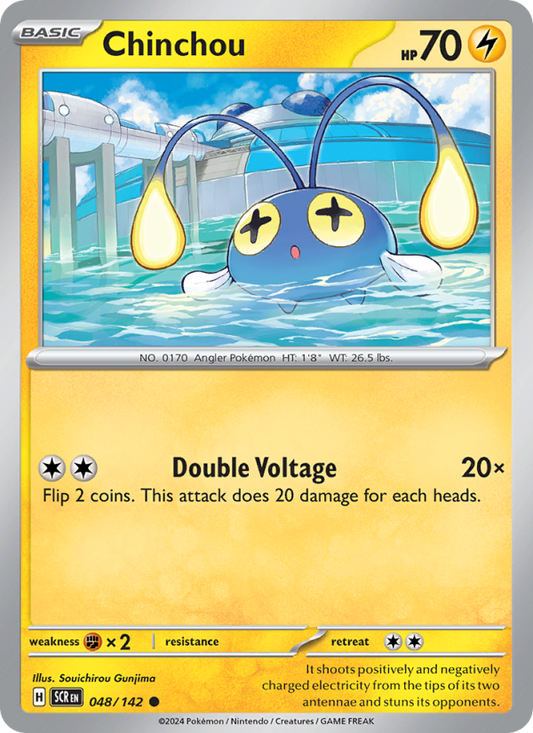 Chinchou (048/142) Reverse Holo card image